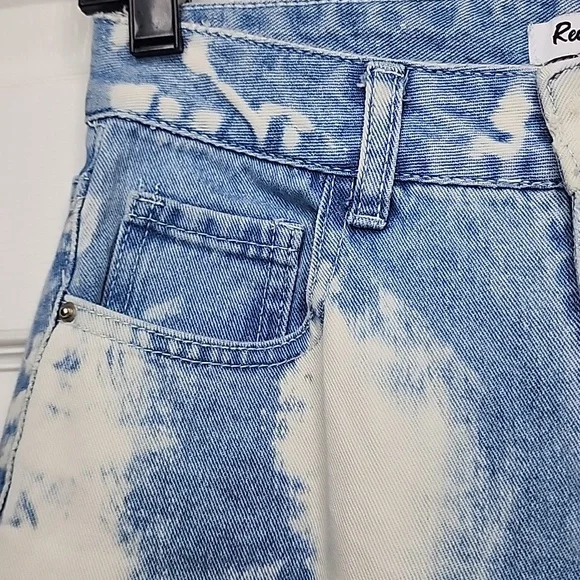 Red Berry Acid Wash High Waist  Cloud Denim Jeans - Picture 3 of 13